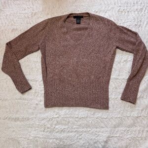 The Limited Camel Speckled Wool Blend V-Neck Sweater – Size Medium y2k
